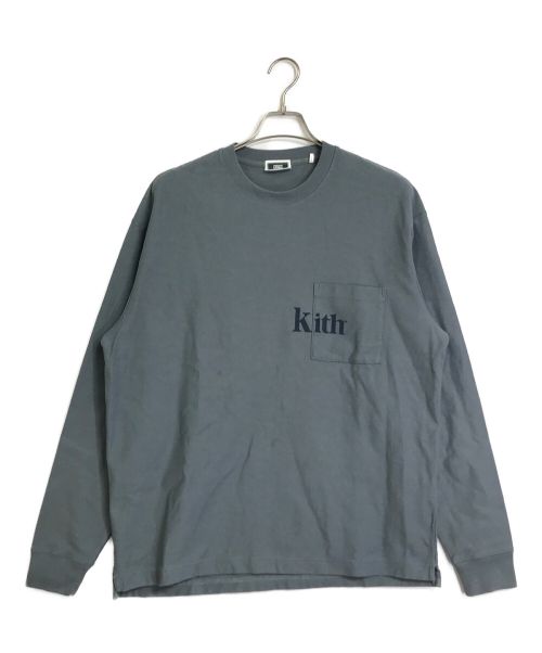 KITH（キス）KITH (キス) ロングスリーブカットソー グレー サイズ:Mの古着・服飾アイテム