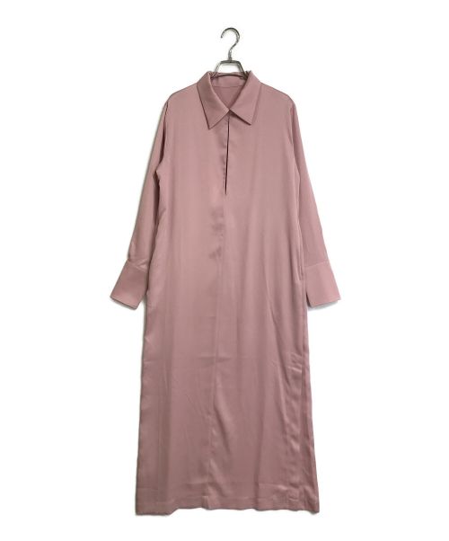 M TO R（ムウトアール）M TO R (ムウトアール) WITH COLLAR MAXI LENGTH ONE-PIECE ピンク サイズ:FREEの古着・服飾アイテム