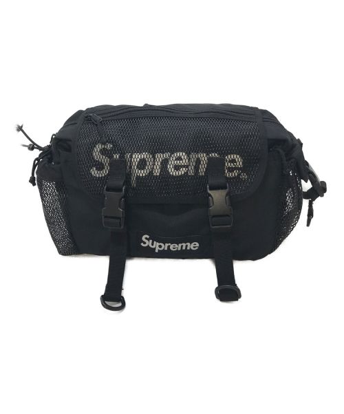 SUPREME（シュプリーム）SUPREME (シュプリーム) 20SS Waist Bag/メッシュ切替ウエストバッグ　ブラック　Supreme ブラック サイズ:実寸参照の古着・服飾アイテム