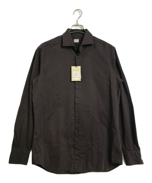 XACUS（ザカス）XACUS (ザカス) シャツ ブラウン サイズ:15 1/2/39の古着・服飾アイテム