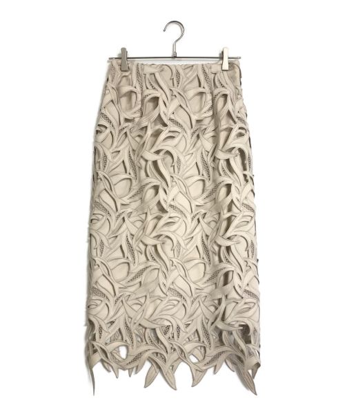 CELFORD（セルフォード）CELFORD (セルフォード) スワローレーススカート ベージュ サイズ:Mの古着・服飾アイテム