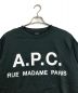 A.P.C. (アーペーセー) A.P.C.　　プリントカットソー　　グリーン グリーン サイズ:XL：4480円