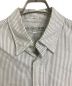 INDIVIDUALIZED SHIRTS (インディビジュアライズドシャツ) ストライプBDシャツ グレー×ホワイト サイズ:L：7000円