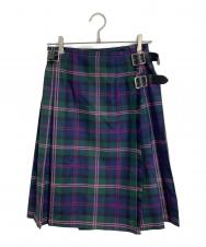 O'NEIL OF DUBLIN (オニールオブダブリン) 巻きスカート　ラッピングスカート　バックプリーツ マルチカラー サイズ:32