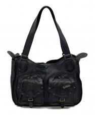 ANNA SUI (アナスイ) レザーハンドバッグ ブラック サイズ:実寸参照