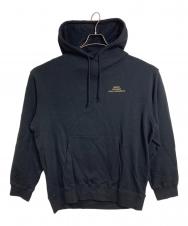 WILDSIDE YOHJI YAMAMOTO (ワイルドサイド ヨウジ ヤマモト) BROSH (ブロッシュ) Pullover Hoodie プルオーバーフーディ　パーカー　日本製 ブラック サイズ:4
