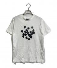 A.P.C. (アーペーセー) ロゴプリントTシャツ　コットンTシャツ ホワイト×ブラック サイズ:XS