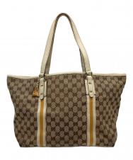 GUCCI (グッチ) GGキャンバストートバッグ ベージュ サイズ:実寸参照