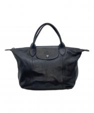 LONGCHAMP (ロンシャン) ル・プリアージュ・キュイール ブラック サイズ:実寸参照