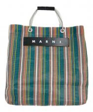 MARNI (マルニ) メッシュトートバッグ マルシェバッグ グリーン サイズ:実寸参照