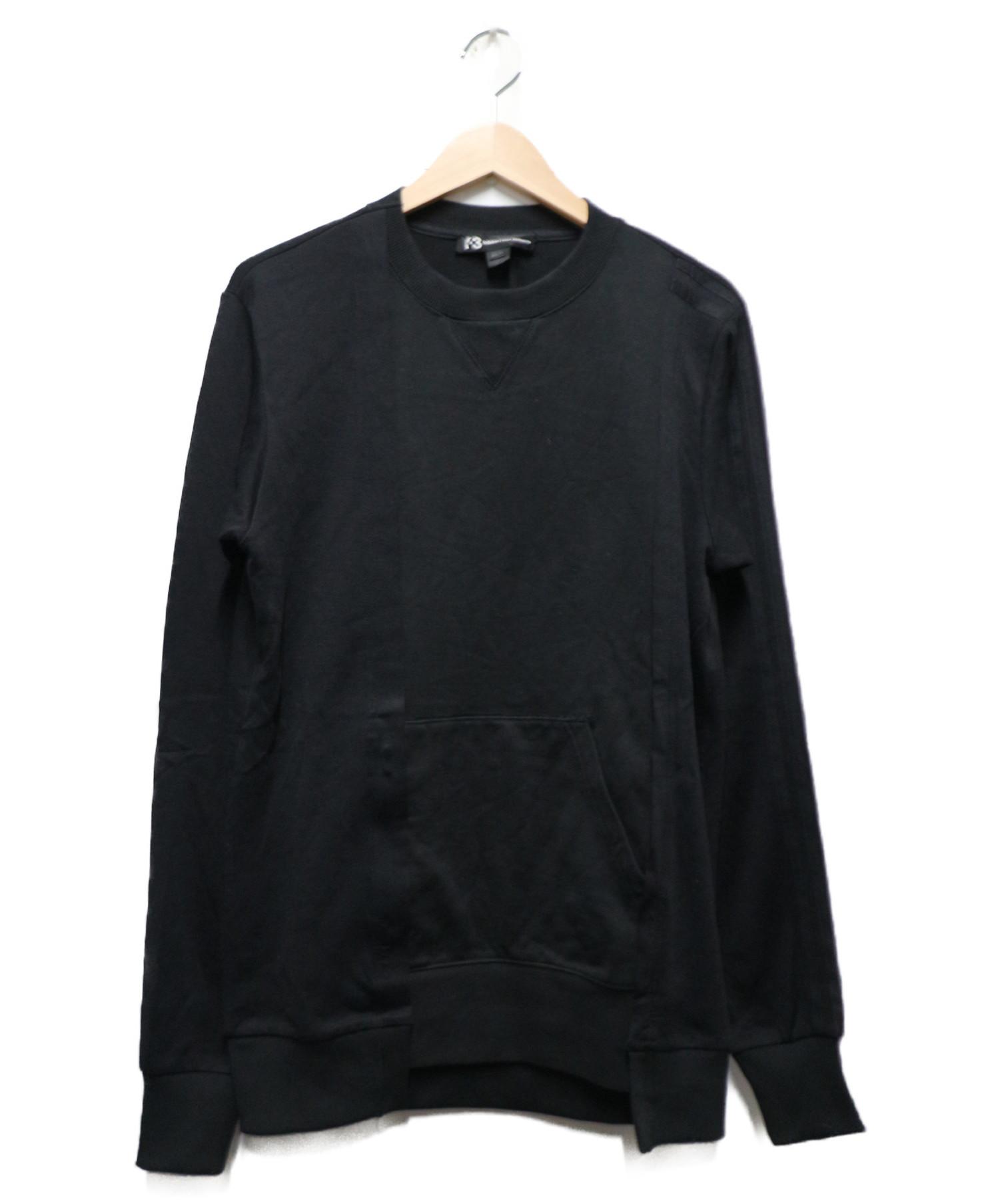 中古 古着通販 Y 3 ワイスリー M パッチワークスウェット ブラック