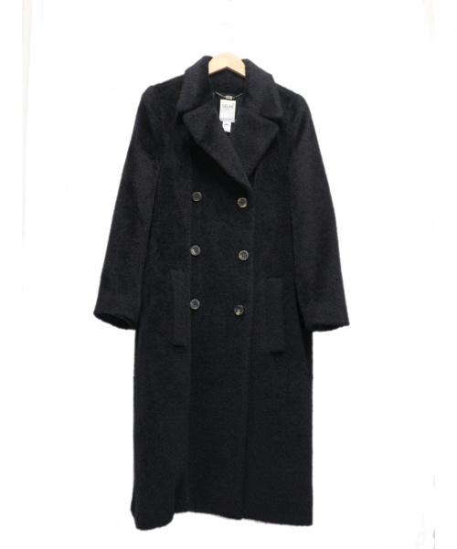 CELINE（セリーヌ）CELINE (セリーヌ) シャギーウールコート ブラック サイズ:42の古着・服飾アイテム
