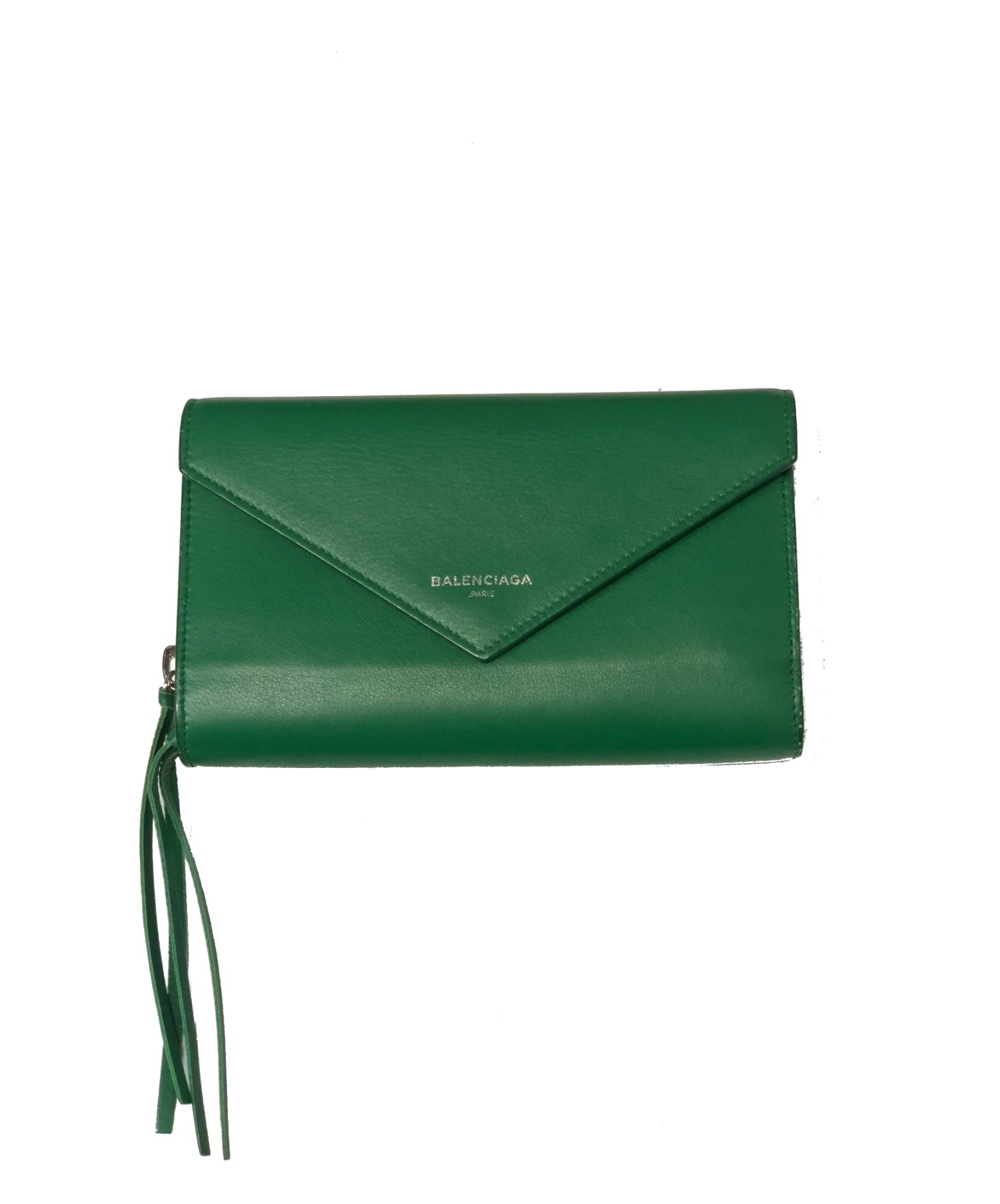 中古 古着通販 Balenciaga バレンシアガ ペーパーマニージップロングウォレット グリーン サイズ 下記参照 Paper Money 3708 B 5555 ブランド 古着通販 トレファク公式 Trefac Fashion
