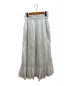 sara mallika（サラマリカ）の古着「ガーゼレーススカート」｜ホワイト