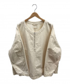 yokosakamoto（ヨウコサカモト）の古着「ワークハーフジッププルオーバーシャツ」｜アイボリー