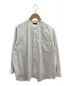 COMME des GARCONS HOMME PLUS（コムデギャルソンオムプリュス)）の古着「ストライプバンドカラーシャツ」｜ホワイト×グレー