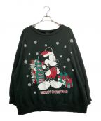 DISNEYディズニー）の古着「[古着]Christmas Mickey sweatshirt」｜ブラック
