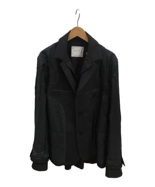 21500円 期間限定今なら送料無料 sacai サカイ Suiting Jacket テーラードジャケット ブラック