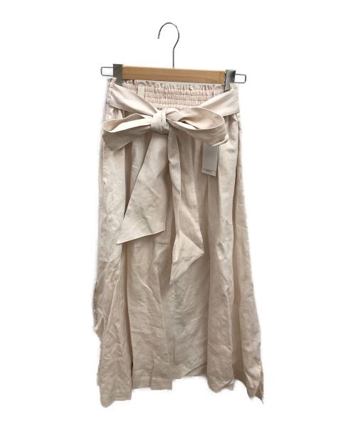 HYKE（ハイク）HYKE (ハイク)  LINENE MAXI SKIRT / リネンマキシスカート / フレアスカート ベージュ サイズ:１の古着・服飾アイテム