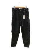 doublet（ダブレット）の古着「HEAVY TWILL HIGHWAIST WIDE TAPERED TROUSERS / タグ付」｜ブラック