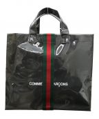 COMME des GARCONS × GUCCI（コムデギャルソン グッチ）の古着「21AW Gucci100thコラボ / シェリーラインPVCトートバッグ」｜ブラック