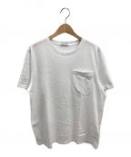 MONCLER（）の古着「MAGLIA T-SHIRT / ポケットロゴTシャツ / ポケットTシャツ」｜ホワイト