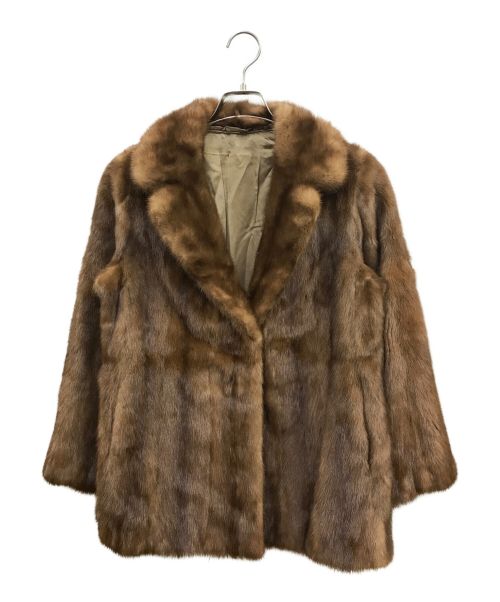 SAGA MINK（サガミンク）SAGA MINK (サガミンク) ミンクファージャケット ブラウン サイズ:13の古着・服飾アイテム