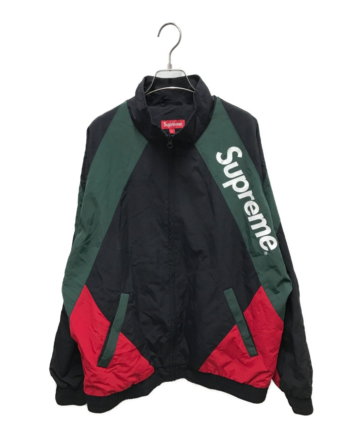 SUPREME (シュプリーム) パネルトラックジャケット / paneled track jacket ブラック サイズ:L