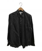 COMME des GARCONS SHIRT（）の古着「長袖キュプラシャツ」｜ブラック