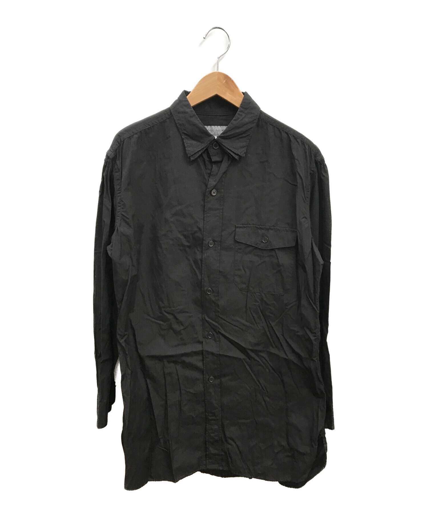 Yohji Yamamoto pour homme (ヨウジヤマモト プールオム) 3カラーロングスリーブシャツ ブラック サイズ:3