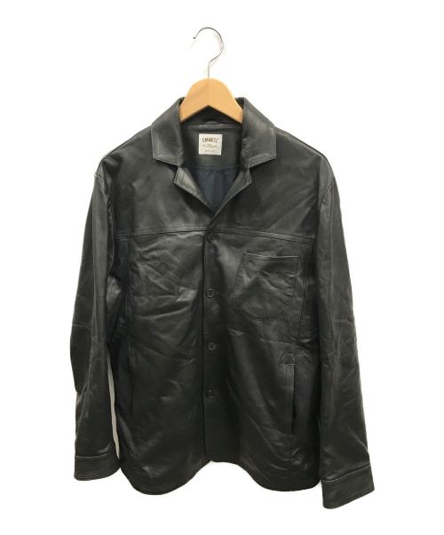 EMMETI（エンメティ）EMMETI (エンメティ) ラムレザー4Bジャケット ブラック サイズ:Lの古着・服飾アイテム