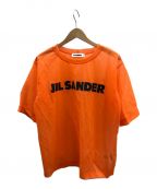 JIL SANDER）の古着「シアーロゴTシャツ」｜オレンジ