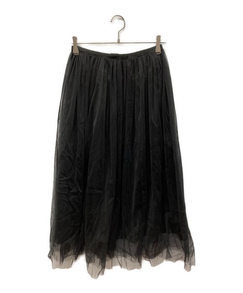 UNITED ARROWS（ユナイテッドアローズ）UNITED ARROWS (ユナイテッドアローズ) チュール ギャザースカート ブラック サイズ:38の古着・服飾アイテム