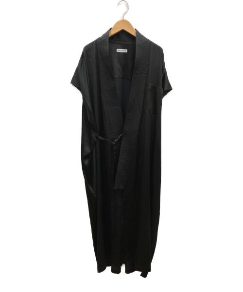 BALENCIAGA（バレンシアガ）BALENCIAGA (バレンシアガ) ラップデザインシャツワンピース ブラック サイズ:36の古着・服飾アイテム