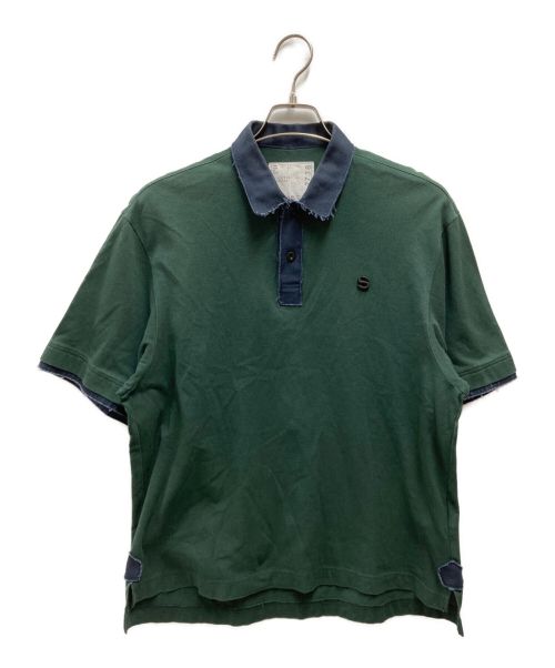sacai（サカイ）sacai (サカイ) 半袖ポロシャツ グリーン サイズ:Sの古着・服飾アイテム