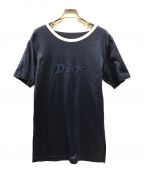 Christian Dior Sportsクリスチャン ディオールスポーツ）の古着「ロゴクルーネックTシャツ」｜ネイビー