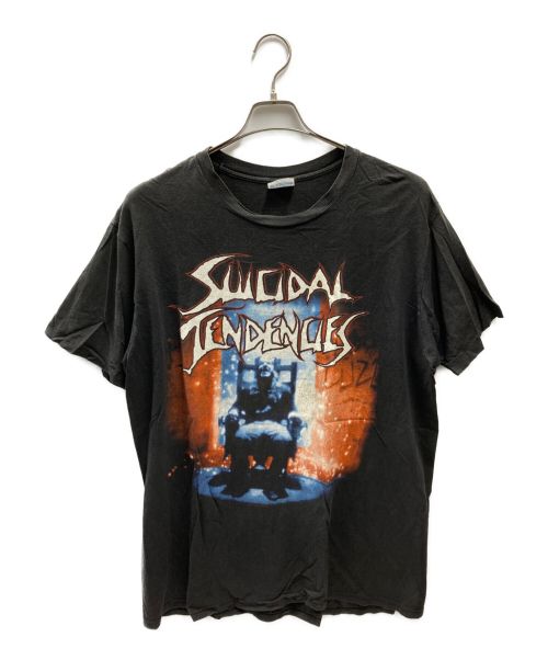 バンドTシャツ（バンドTシャツ）バンドTシャツ (バンドTシャツ) 【古着】90s SUICIDAL TENDENCIES プリントTシャツ ブラック サイズ:XLの古着・服飾アイテム