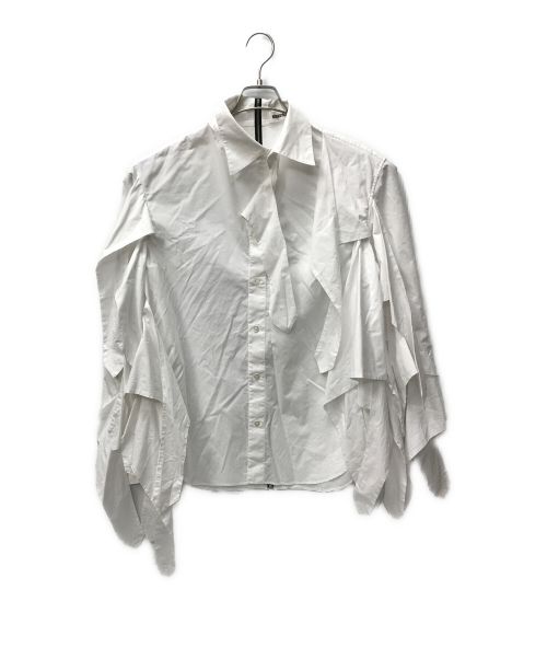 KEISUKE YOSHIDA（ケイスケヨシダ）KEISUKE YOSHIDA (ケイスケヨシダ) Ribbon Shirt ホワイト サイズ:Fの古着・服飾アイテム