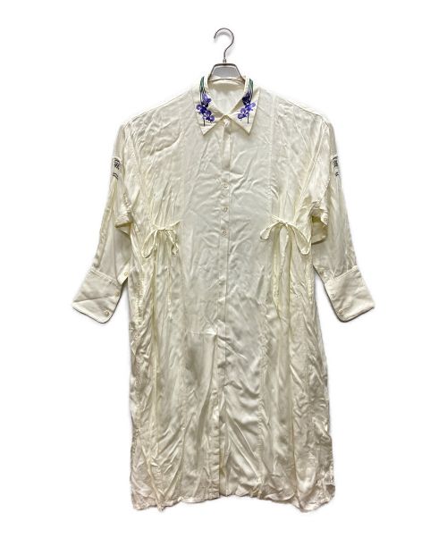 MIYABI 雅（ミヤビ）MIYABI 雅 (ミヤビ) ドレスロングシャツ アイボリー サイズ:FREEの古着・服飾アイテム