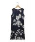 LEONARD (レオナール) スパンコール装飾ノースリーブ花柄ワンピース ネイビー サイズ:40：27800円