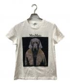 MaxMaraマックスマーラ）の古着「「DOGSTAR」ドッグフォトプリントTシャツ」｜ホワイト