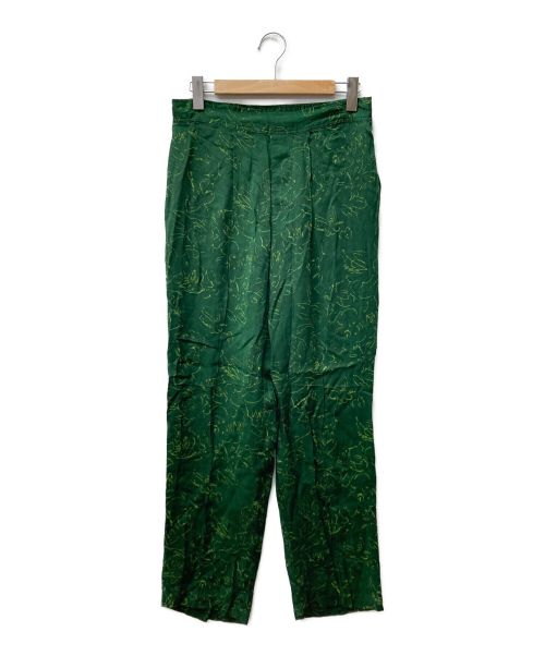 TOGA ARCHIVES（トーガアーカイブス）TOGA ARCHIVES (トーガアーカイブス) INNER PRINT PANTS グリーン サイズ:Mの古着・服飾アイテム