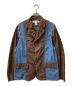 COMME des GARCONS SHIRT（コムデギャルソンシャツ）の古着「クレイジーパターン3Bナイロンジャケット」｜ブラウン×ブルー