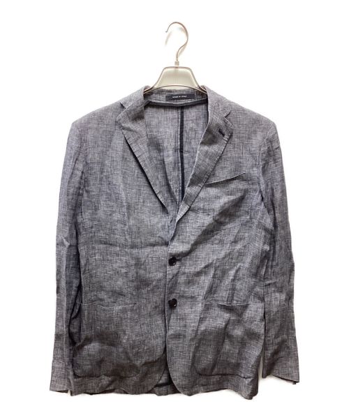 TAGLIATORE（タリアトーレ）TAGLIATORE (タリアトーレ) リネンテーラードジャケット ネイビー サイズ:44/Rの古着・服飾アイテム