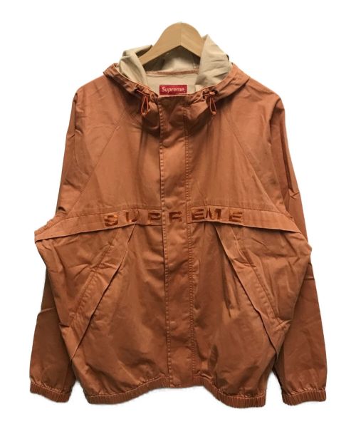 SUPREME（シュプリーム）SUPREME (シュプリーム) Overdyed Twill Hooded Jacket オレンジ サイズ:Mの古着・服飾アイテム