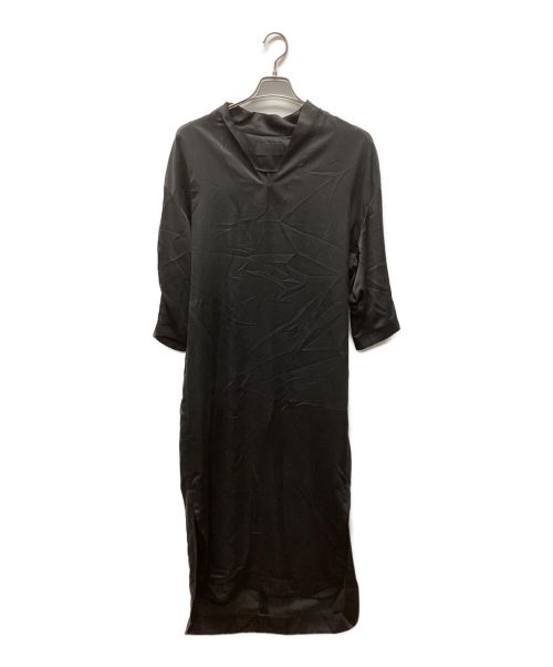 Mame Kurogouchi（マメクロゴウチ）Mame Kurogouchi (マメクロゴウチ) 3 Basic Silk Deep Neck Dress ブラック サイズ:Ｍの古着・服飾アイテム