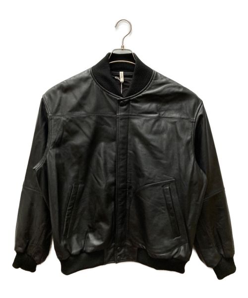 CCU（シーシーユー）CCU (シーシーユー) カウレザーブルゾン ブラック サイズ:2の古着・服飾アイテム