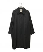 MARKAWAREマーカウェア）の古着「RAGLAN MINIMALIST COAT ORGANIC WOOL SURVIVAL CLOTH」｜ブラック