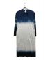 Mame Kurogouchi (マメクロゴウチ) Shibori Tie-Dyed Cotton Jersey Dress ホワイト×ブルー サイズ:2：35000円
