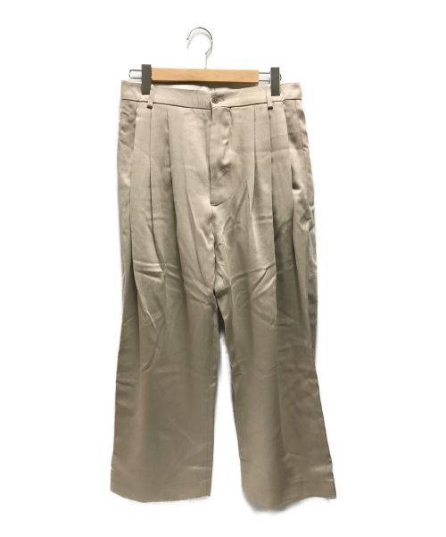 Hed Mayner（ヘド メイナー）Hed Mayner (ヘド メイナー) woven trousers ベージュ サイズ:Ｓ 未使用品の古着・服飾アイテム